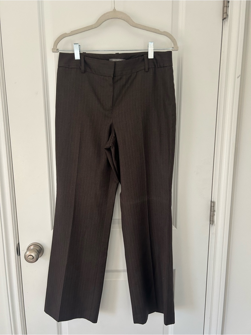 Ann Taylor Petites Dark Brown Dress Pants